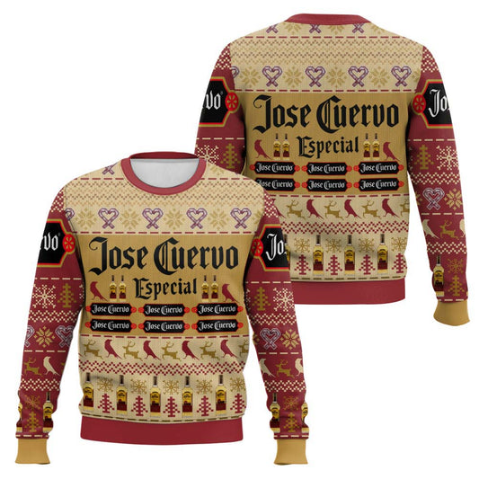 Festive Holiday Sweater with Crown and Text Design