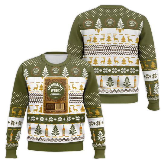 Festive Holiday Sweater with Crown and Text Design