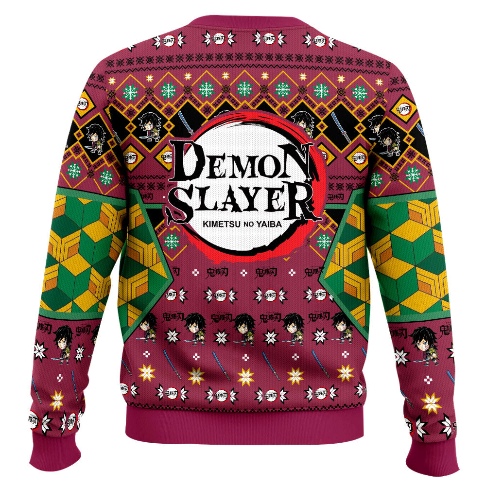 Anime-style Print Crew Neck Christmas Ugly Sweatshirt