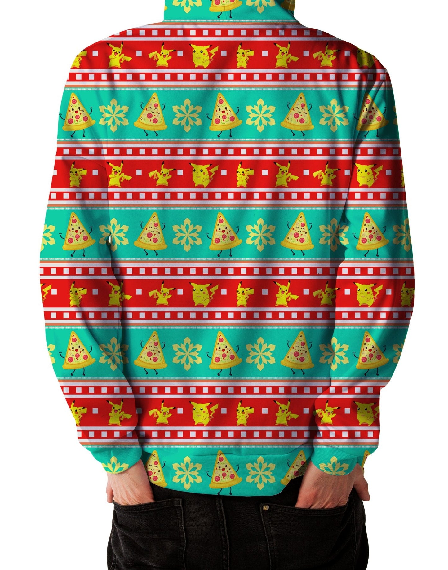 Pizza Pikachu Ugly Unisex Hoodie