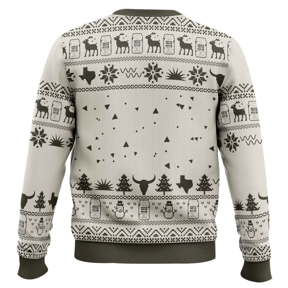 Ranch Water Seltzer Christmas Ugly Sweater