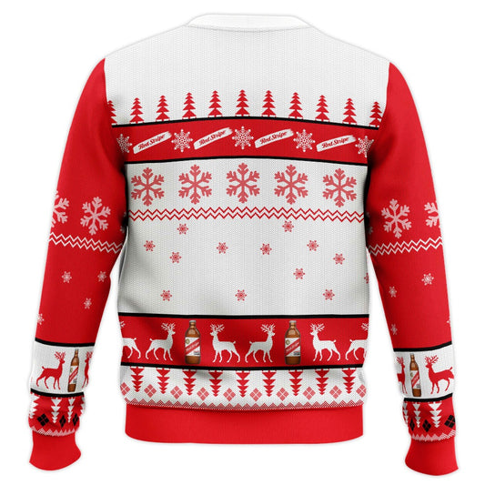 Red Stripe Beer Christmas Ugly Sweater