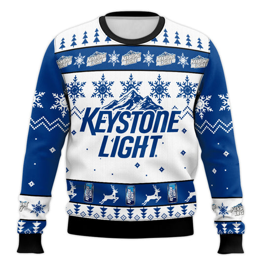 Ugly Christmas Sweatshirt Crew Neck Pullover Beer Sweater