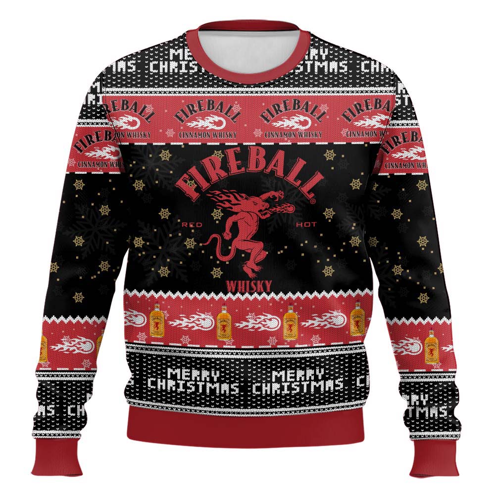 Festive Holiday Sweater with Crown and Text Design
