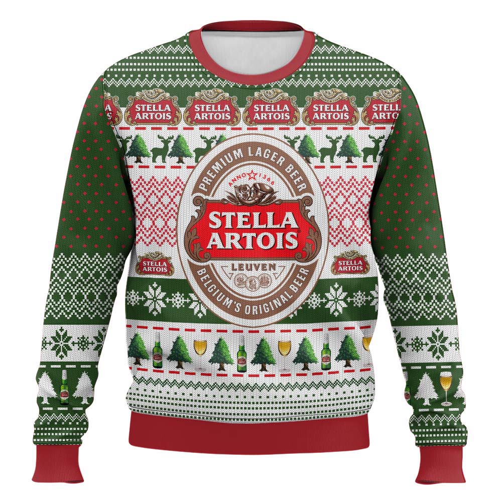 Festive Holiday Sweater with Crown and Text Design