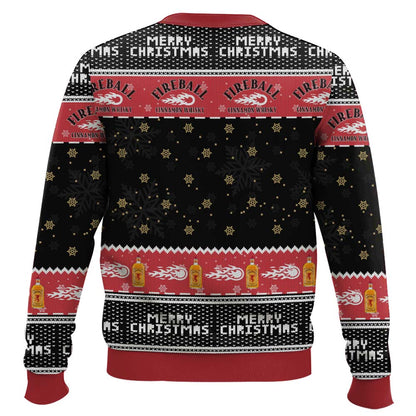Festive Holiday Sweater with Crown and Text Design