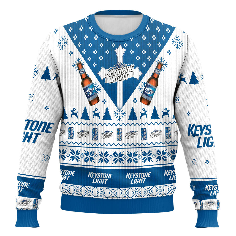 Festive Holiday Sweater with Crown and Text Design