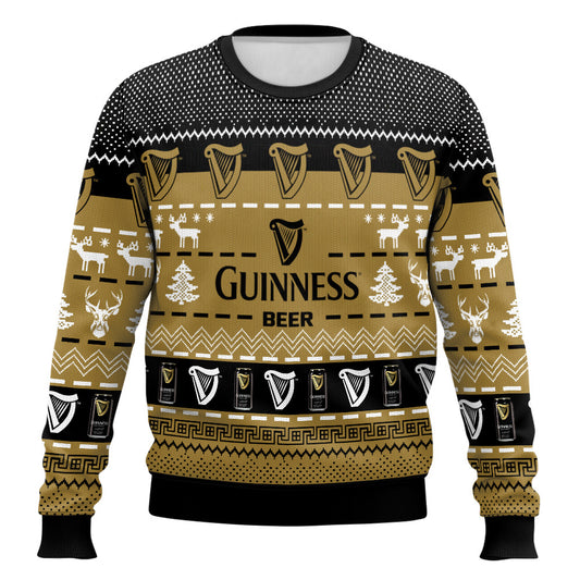 Festive Holiday Sweater with Crown and Text Design