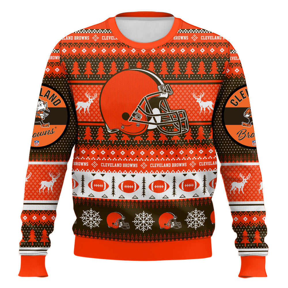 Festive Holiday Sweater with Crown and Text Design