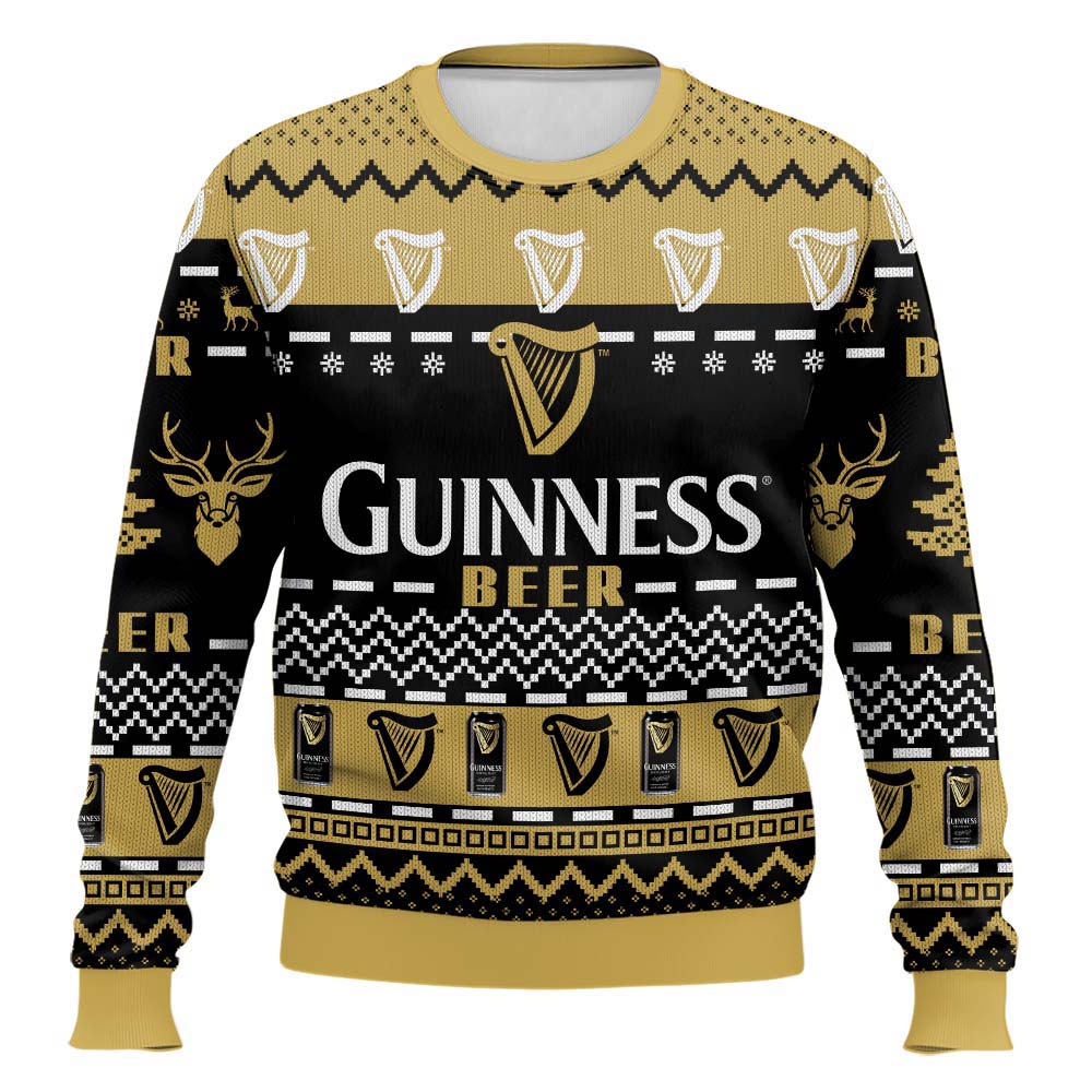 Festive Holiday Sweater with Crown and Text Design