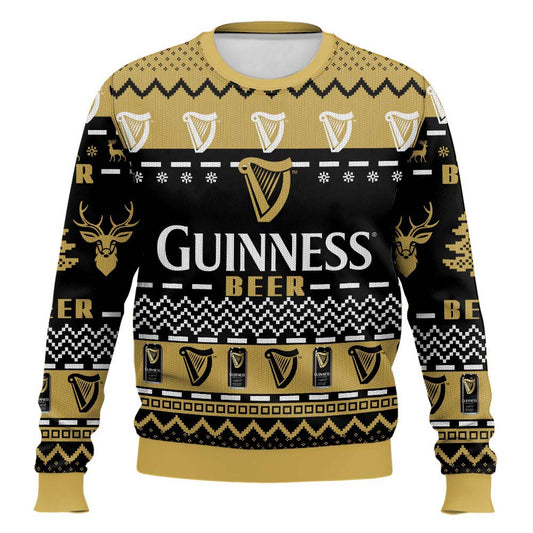 Festive Holiday Sweater with Crown and Text Design