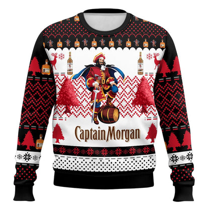 Festive Holiday Sweater with Crown and Text Design