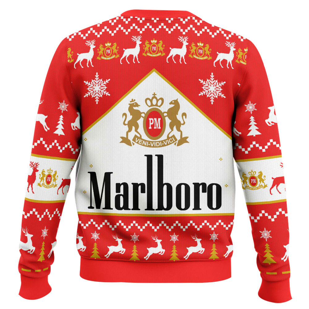 Racing-inspired Print Christmas Ugly Sweatshirt Crew Neck Pullover