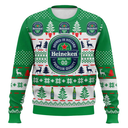 Festive Holiday Sweater with Crown and Text Design