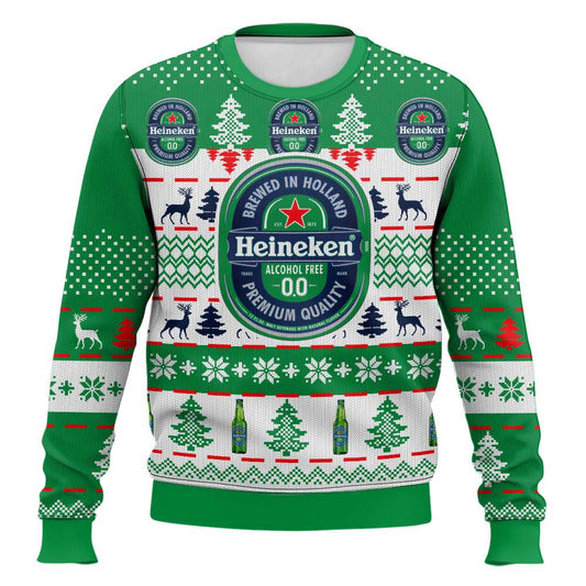 Festive Holiday Sweater with Crown and Text Design