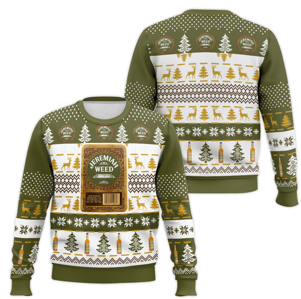 Festive Holiday Sweater with Crown and Text Design