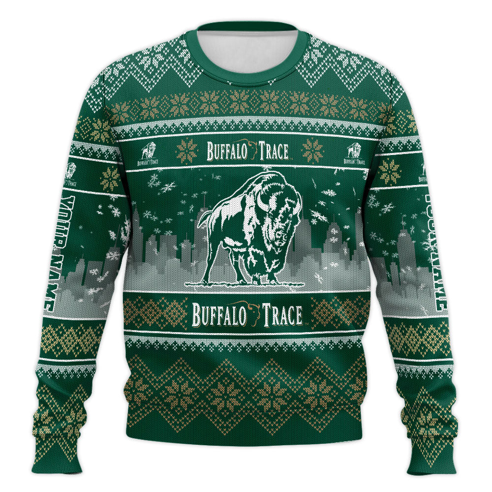 Festive Holiday Sweater with Crown and Text Design