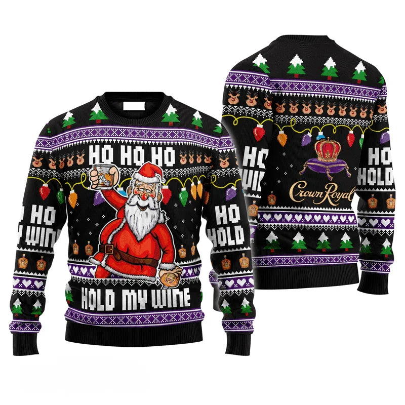 Crown Royal Drunken Santa Ugly Sweater