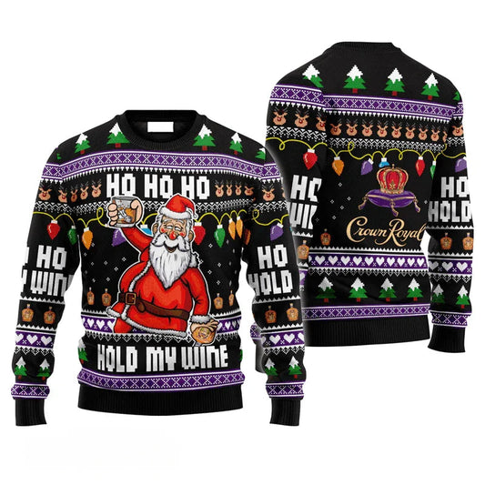 Crown Royal Drunken Santa Ugly Sweater
