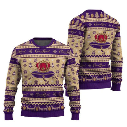 Crown Royal Snowing Christmas Ugly Sweater