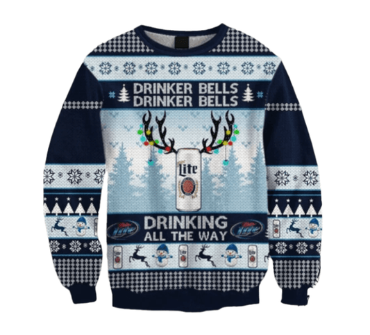 Miller Lite Drinker Bell Sweatshirt