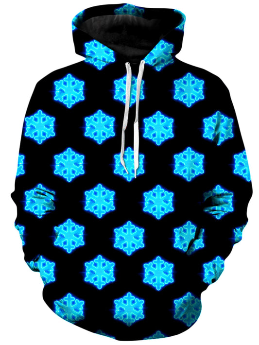 Neon Snowflake Unisex Hoodie