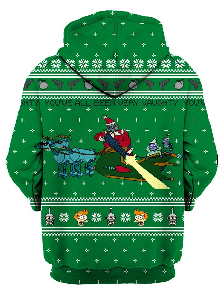 Robot Santa Unisex Hoodie