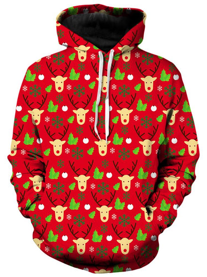 Reindeer Turn Up Unisex Hoodie