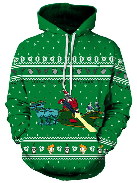 Robot Santa Unisex Hoodie