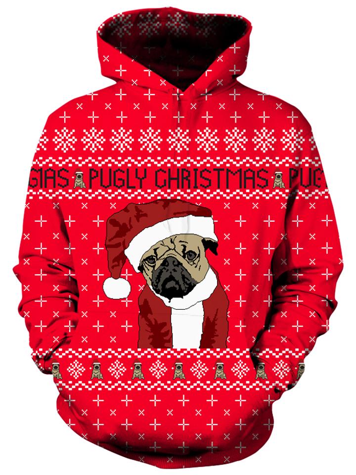 Ugly Pug Unisex Hoodie