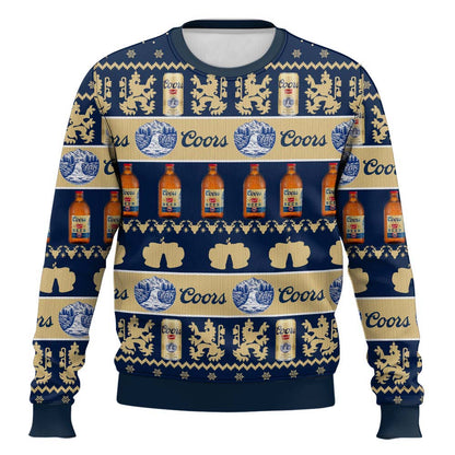 Festive Holiday Sweater with Crown and Text Design