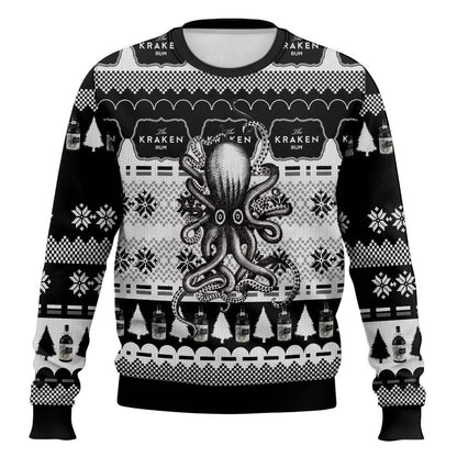 Festive Holiday Sweater with Crown and Text Design