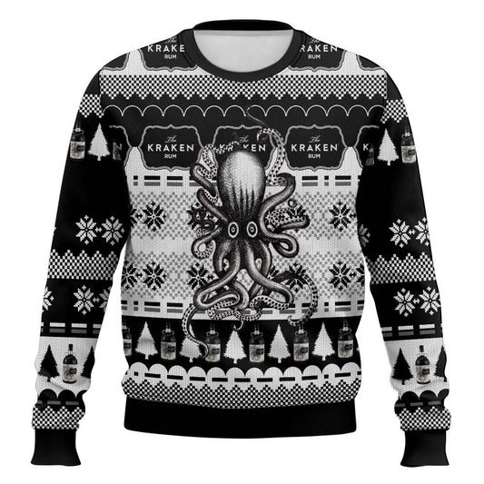 Festive Holiday Sweater with Crown and Text Design