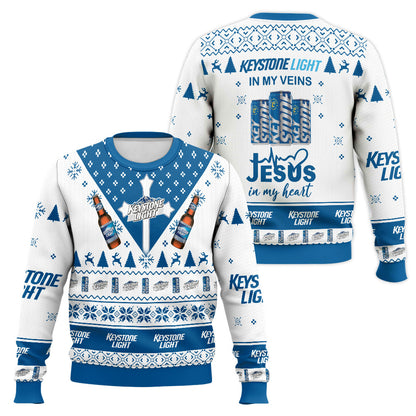 Festive Holiday Sweater with Crown and Text Design