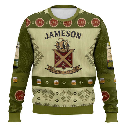 Irish Blended Whiskey Ugly Christmas Sweater