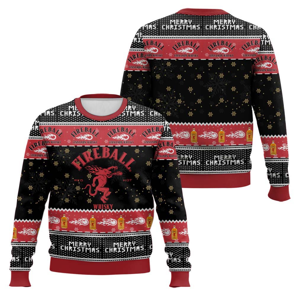 Festive Holiday Sweater with Crown and Text Design