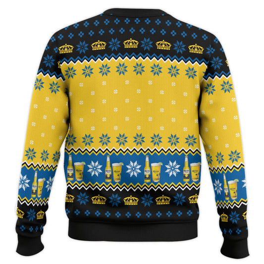 Ugly Christmas Sweatshirt Crew Neck Pullover Beer Sweater