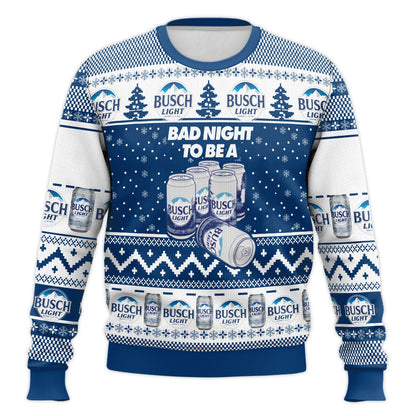 Bad Night Becomes Busch's Ugly Christmas Sweater