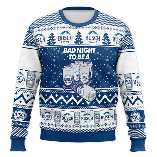 Bad Night Becomes Busch's Ugly Christmas Sweater