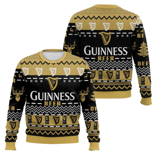 Festive Holiday Sweater with Crown and Text Design