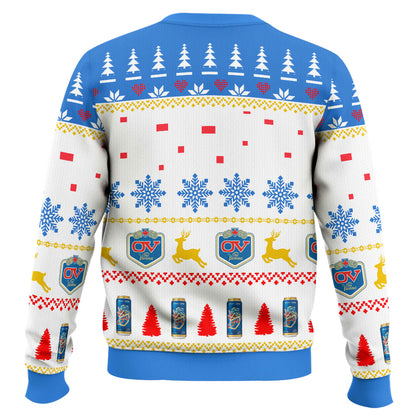 Ugly Christmas Sweatshirt Crew Neck Pullover Beer Sweater