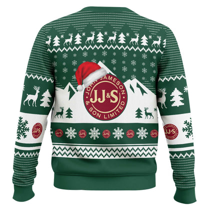 Irish Blended Whiskey Ugly Christmas Sweater