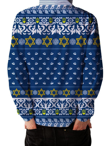 Hanukkah Turn Up Ugly Unisex Hoodie