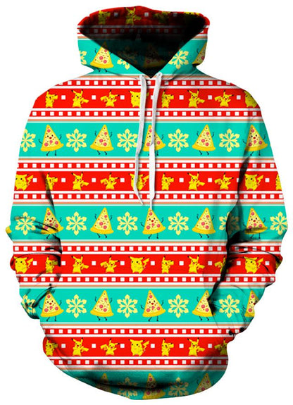 Pizza Pikachu Ugly Unisex Hoodie