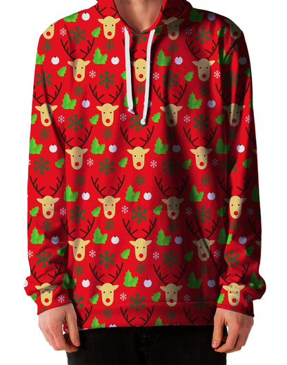 Reindeer Turn Up Unisex Hoodie