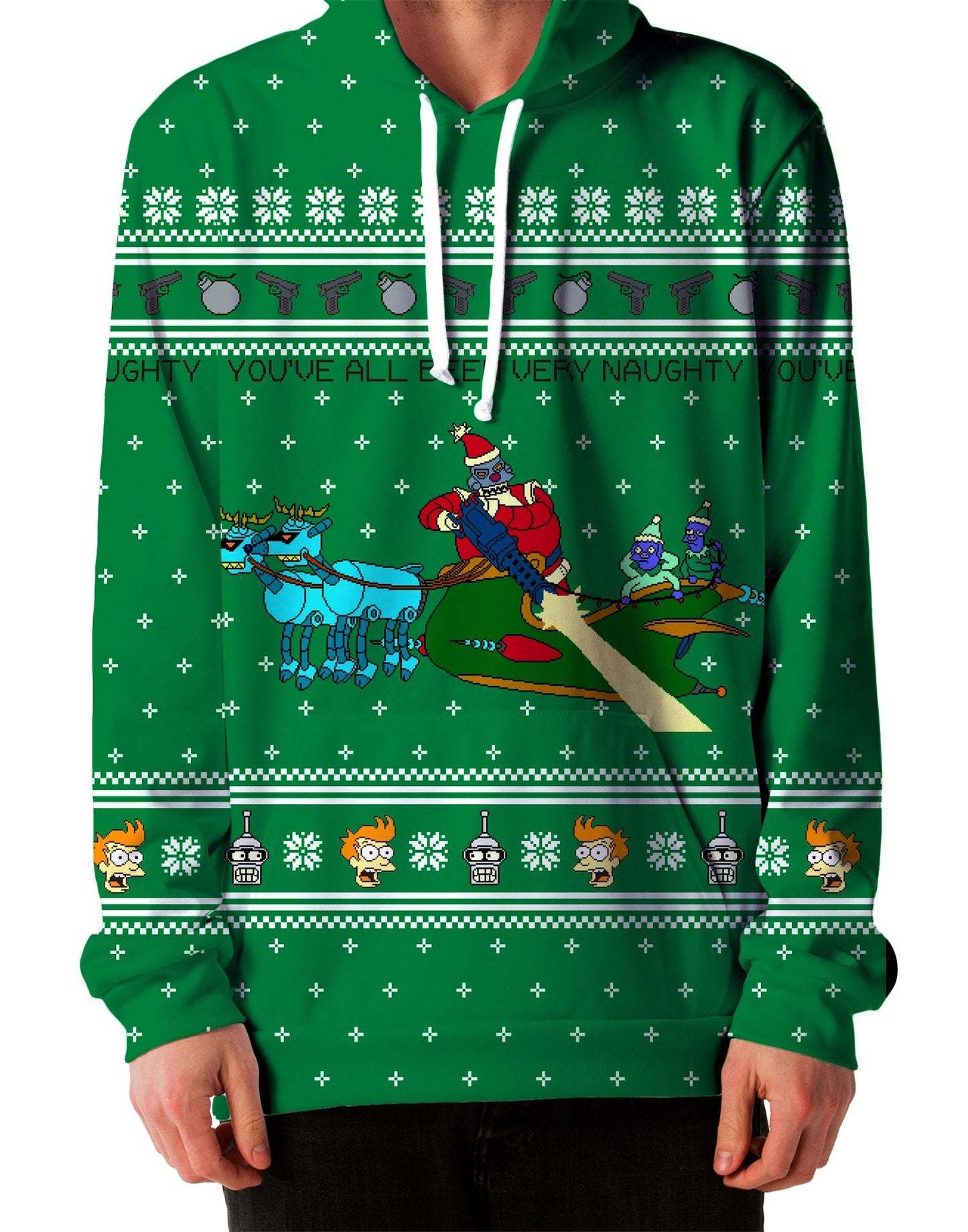 Robot Santa Unisex Hoodie
